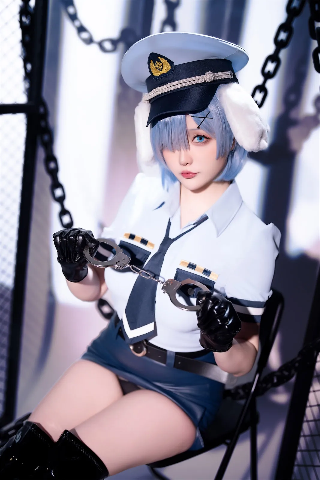 Hoshilily (星之迟迟) Rem Dog-Eared Police Officer - ReZero-erohere13.webp